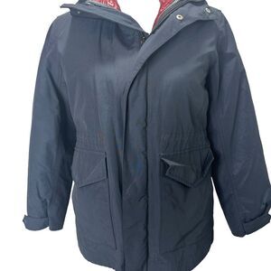 Jcrew Crewcuts Navy 2 in one Hooded Jacket with detachable puffer coat Size 10